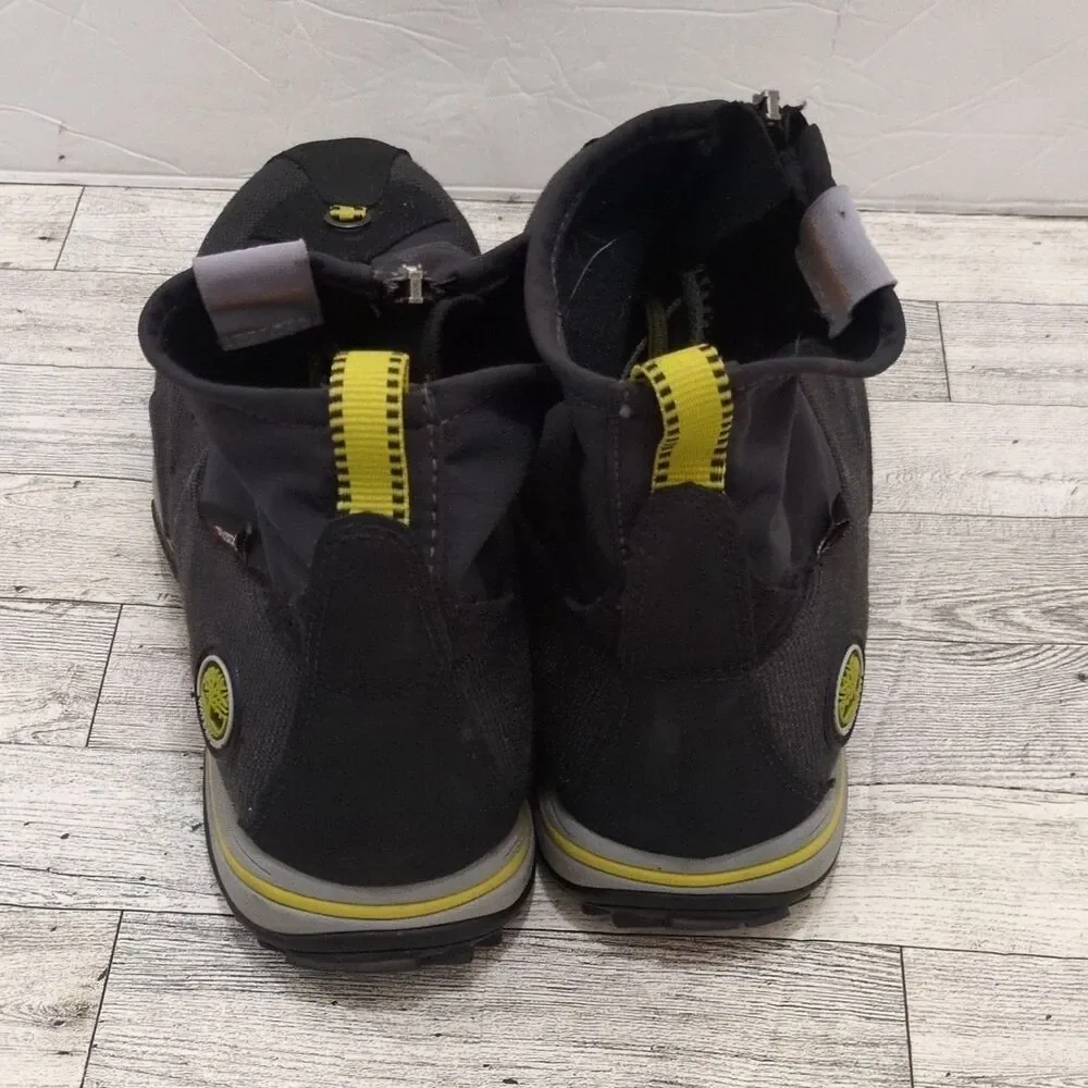 Timberland Men's Waterproof Snow Lizard Trail Shoes Black Zip & Lace Size 10
